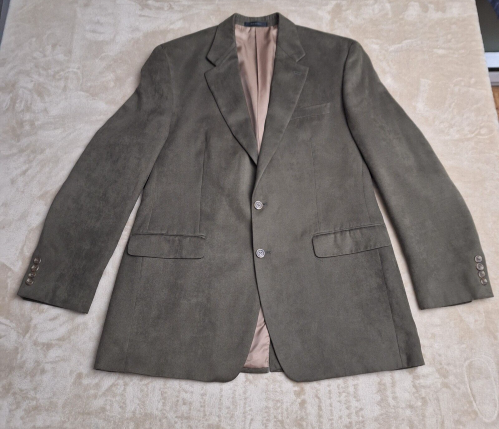 Chaps Sports Coat Men's 42L Gray Single Vent 2 Button Single Breasted Blazer